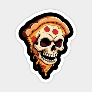 SKULL PIZZA Magnet