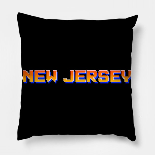 New Jersey Pillow by Decideflashy