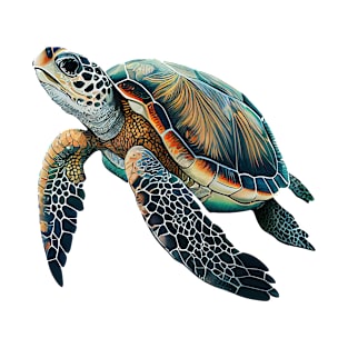 Sea Turtle in natural Colors T-Shirt