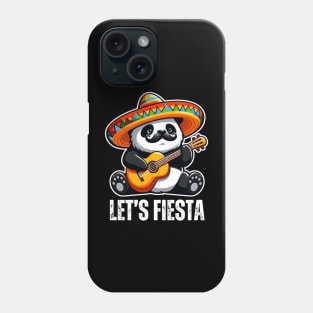 Let's Fiesta Cinco De Mayo Panda Bear Funny Phone Case