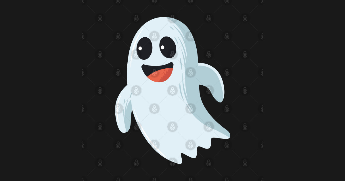 funny cute happy ghost - Halloween costume - Halloween For Girls - T ...