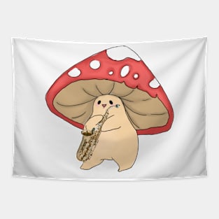 Funky Fungi Saxophone Tapestry