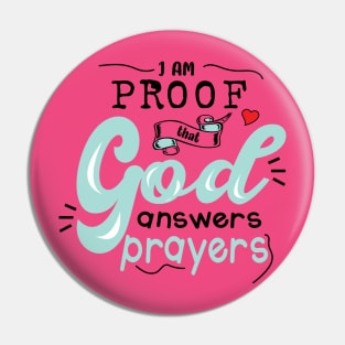 God Answers Prayer Pin