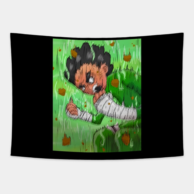 Rock lee Tapestry by alchimist