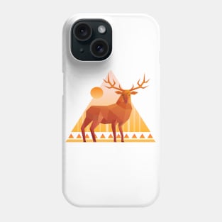 geometry deer Phone Case