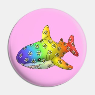 Rainbow Shark Pin