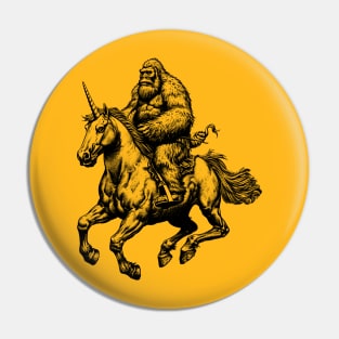 Bigfoot Unicorn shirt Pin