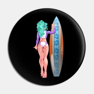 Surf girl Pin