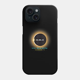 Mcgregor Tx Total Solar Eclipse 040824 Texas Phone Case