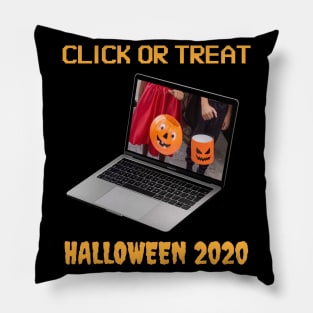 Click Or Treat Halloween 2020 Funny Design Pillow