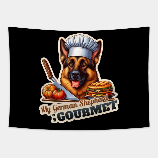 German Shepherd  Chef Tapestry by k9-tee