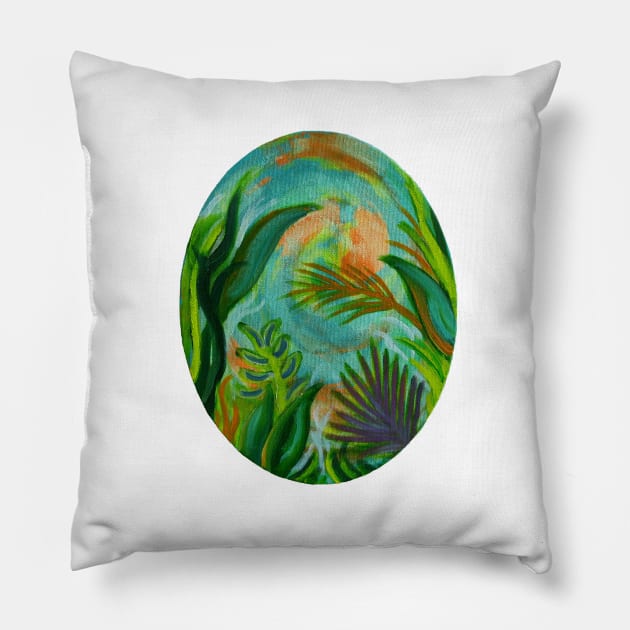 Forest in your Heart Pillow by TheMothFlock