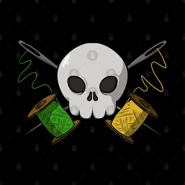 Tailors crew Jolly Roger pirate flag (no caption) by RampArt