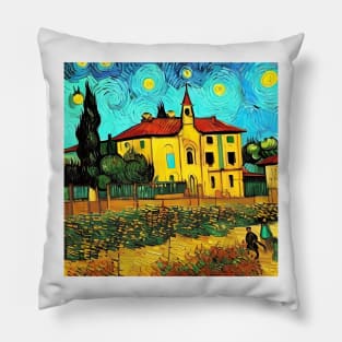 Somewhere in Italy - Van Gogh Style Pillow