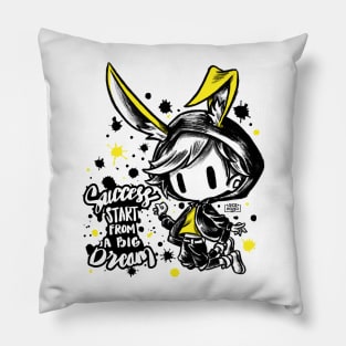 rabbit boy chibi Pillow