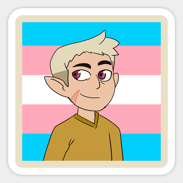 Trans Flag Sticker