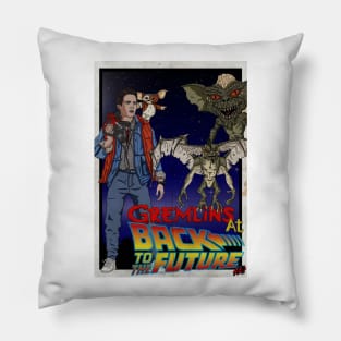 Gremlins at Back to the future Pillow