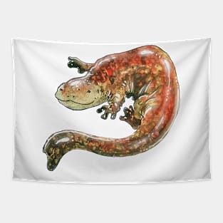 Watercolor Hellbender Design Tapestry