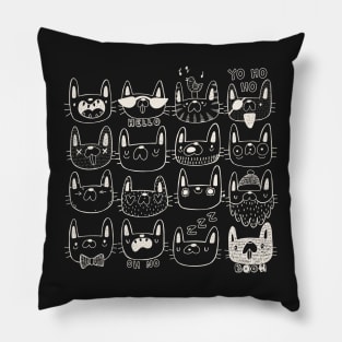 Whimsical cats Pillow