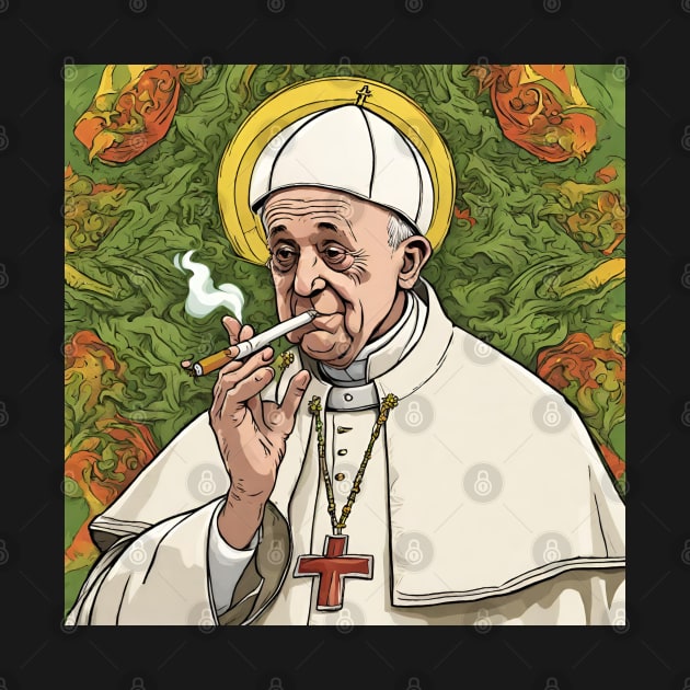 Pope Francis | Smoking on the Pope pack by Klau