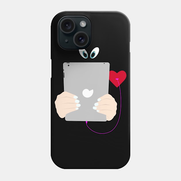 Stuck With Tablet-Ai-Technology Phone Case by MaryMas