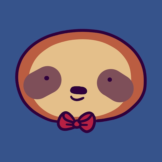 Cute Bowtie Sloth Face by saradaboru