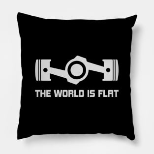 The World is Flat Subie Flat-4 Engine JDM Car Pillow