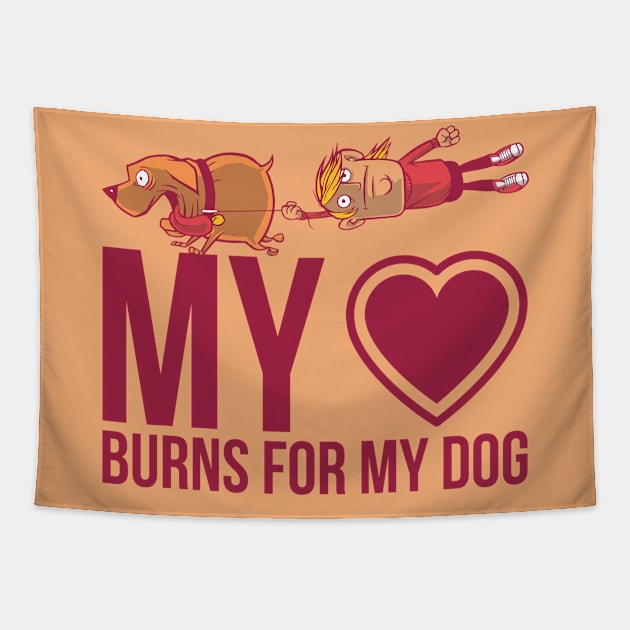 Love my Dog Quote Tapestry by LR_Collections