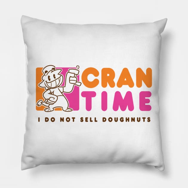 CRANTIME DONUTS Pillow by CRANTIME