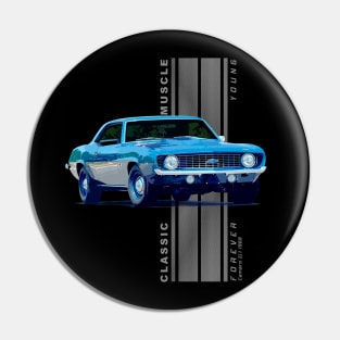 Camaro ZL1 Classic American Muscle Cars Vintage Pin