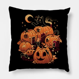 Pumpkin House Halloween by Tobe Fonseca Pillow