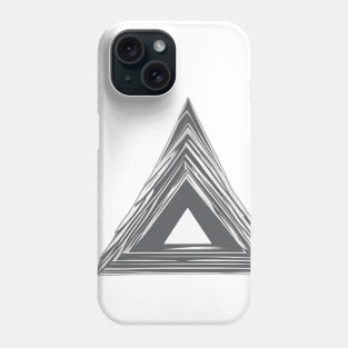 Geometric Triangle Vortex Illusion Graphic No. 440 Phone Case