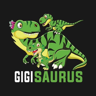 GIGIsaurus Cute GIGI Saurus Dinosaur Christmas T-Shirt