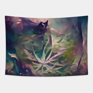 Dark Flower Tapestry