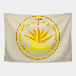 Bangladesh / Vintage Look Crest Design Tapestry