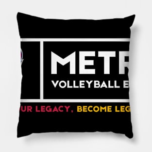 White Slogan Logo Pillow