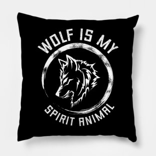wolf is my spirit animal funny Pillow
