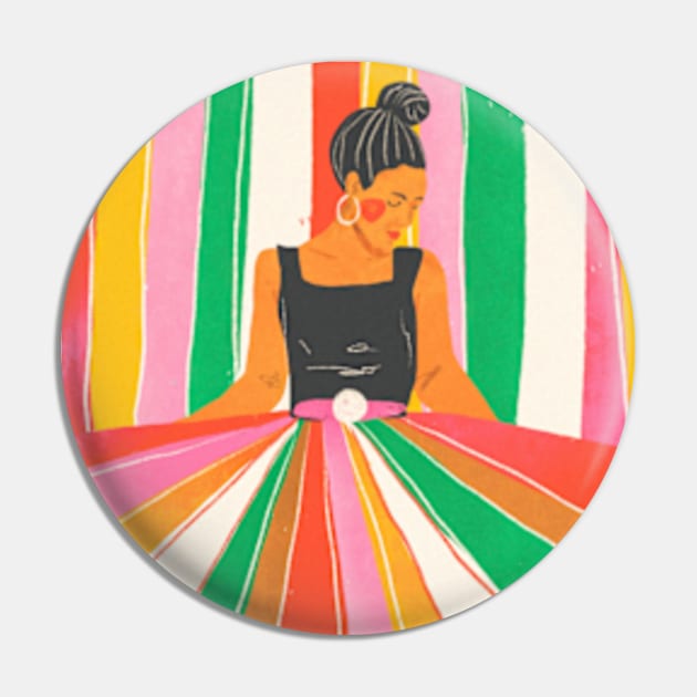 Rainbow World Pin by Gigi Rosado