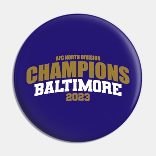 Baltimore Football - Division Champions 2023 Pin