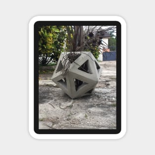 concrete icosahedron gmtrx Magnet