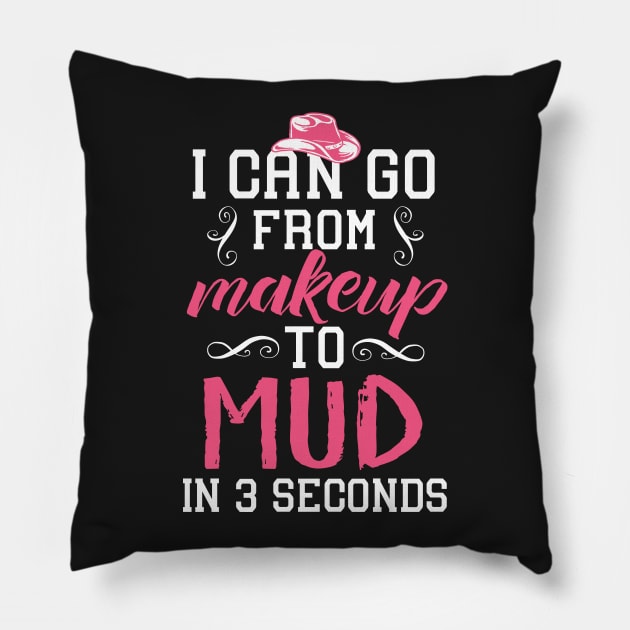 From Makeup To Mud In 3 Seconds Pillow by Eugenex