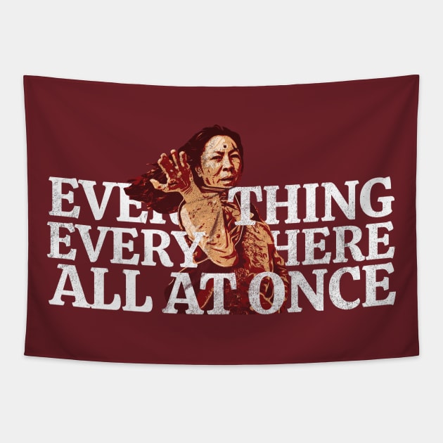 everything everywhere all at once retro Tapestry by podni cheear