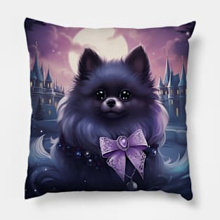 Goth Little Pom Pillow