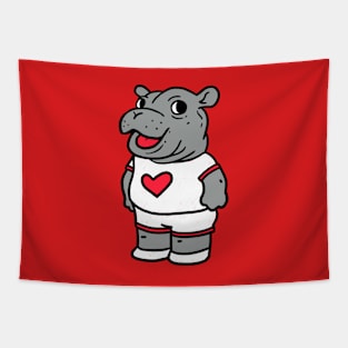 Fritz the baby hippo Tapestry