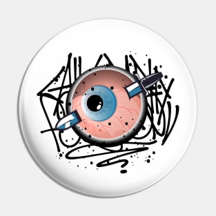 Monster Eye Graffiti Pin