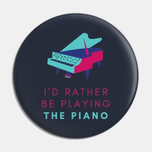 Piano player - funny design Pin