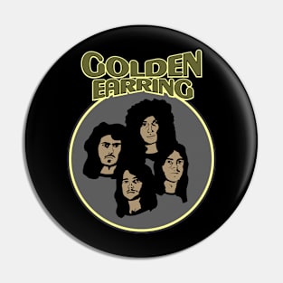 Golden Earring (retro style) Pin