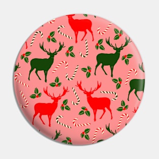 pink christmas reindeers Pin