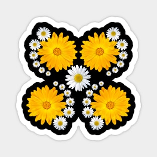 Marigold Daisy Flower Floral blooms daisies blossoms Magnet