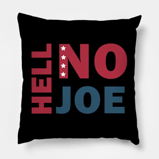 Hell No Joe Pillow by valentinahramov